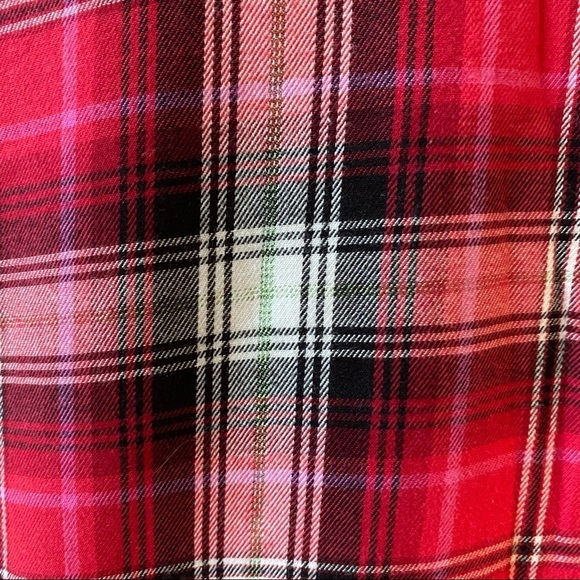 Victoria's Secret Shirt Nightgown Red Plaid Small - Picture 3 of 6